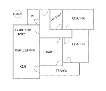4- стаен апартамент, 135 м2